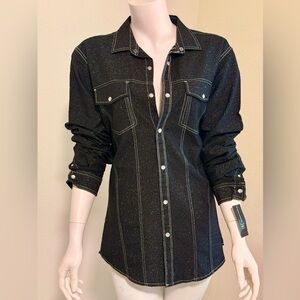 INC International Concepts Blue Button-Down Shirt